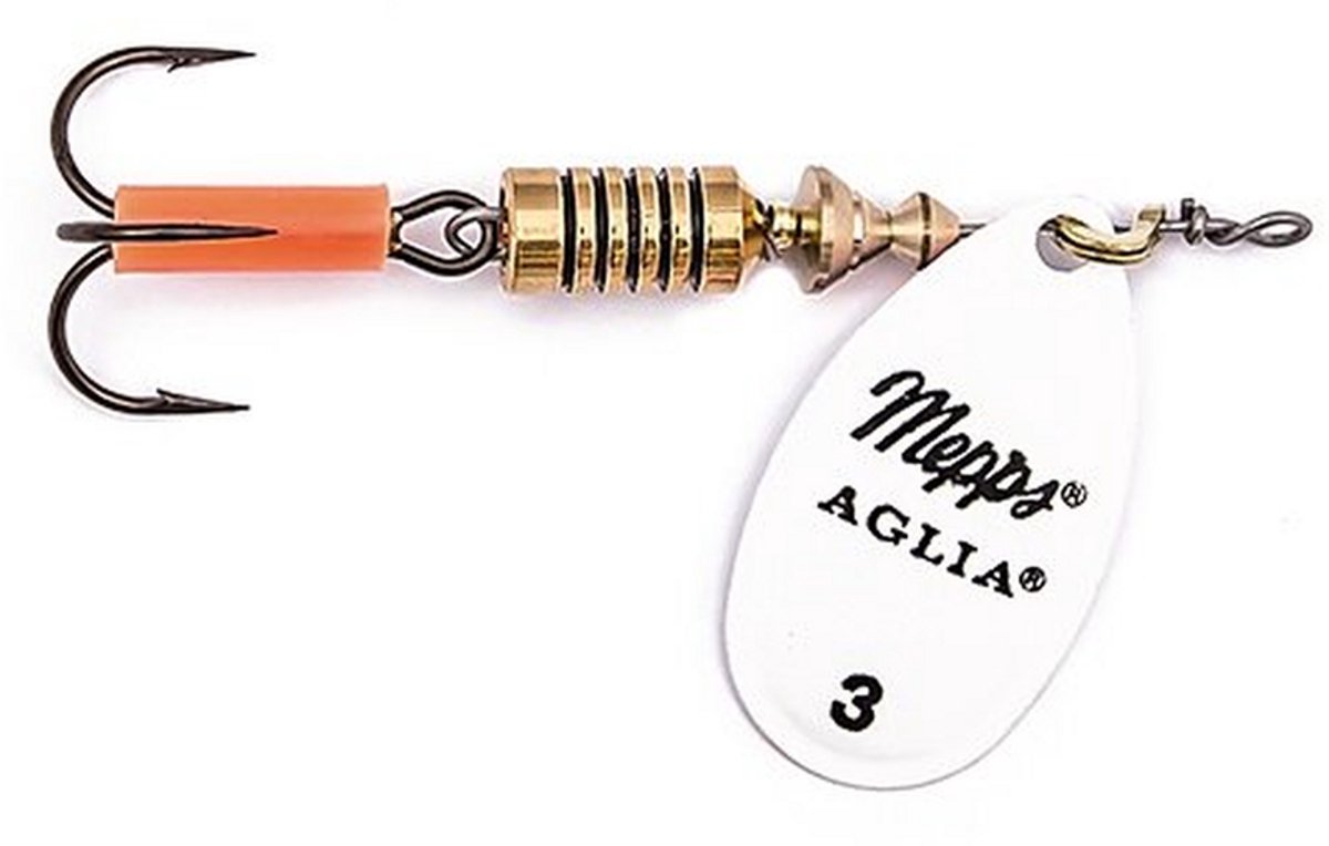 Mepps Aglia white - #4 - 9 gram - Fishing-bait.nl