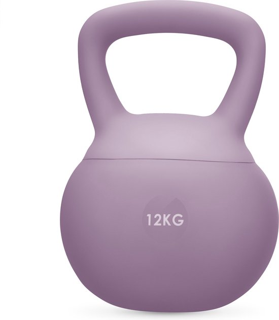 Lifemaxx Crossmaxx Kettlebell - Gietijzer met Poedercoating - 12 kg