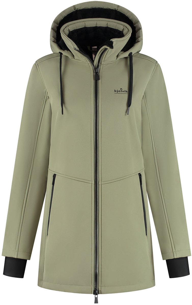 Kjelvik Maren Dames Outdoorjas - Green