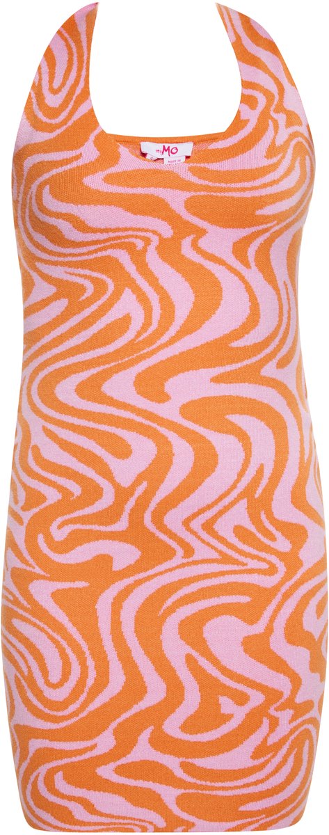 MyMo Jurk roze oranje