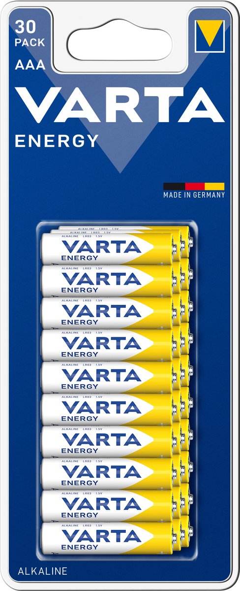 Varta ENERGY AAA Bli 30 AAA batterij (potlood) Alkaline 1.5 V 30 stuk(s)