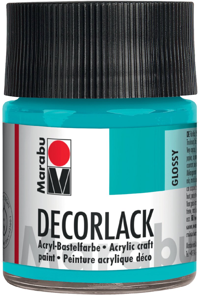 Marabu Acryllak 'Decorlak', oranje, 50 ml, in glas
