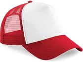 Casquettes de baseball Truckers rouge / blanc pour adultes - casquettes / casquettes bon marché