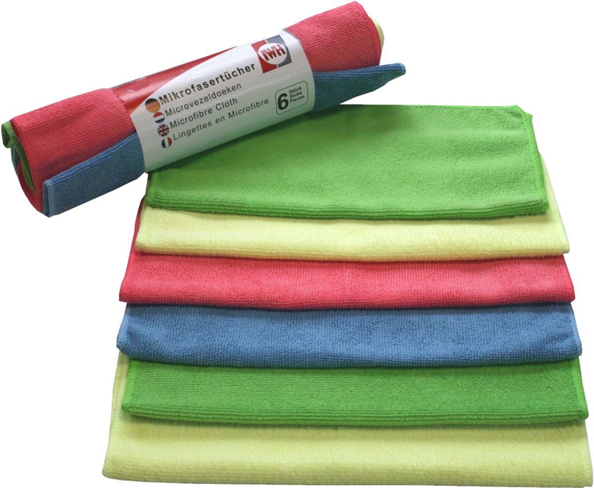 IWH 932 Microvezeldoek 6 stuk(s) (l x b) 300 mm x 300 mm