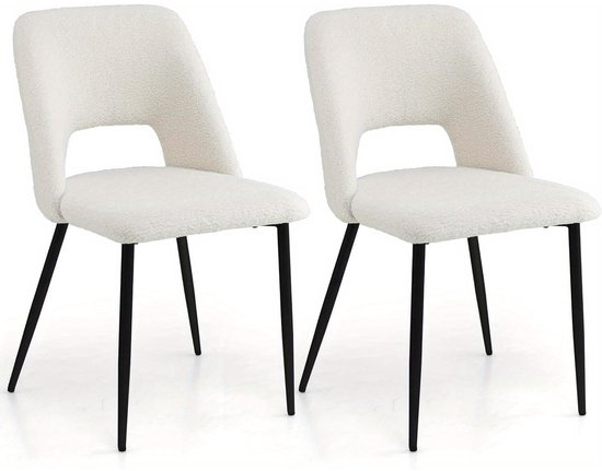 NORDICANA Eetkamerstoelen, 6-delige set, teddy-stoel, make
