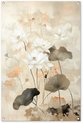 Fleurs, Beige, Japandi