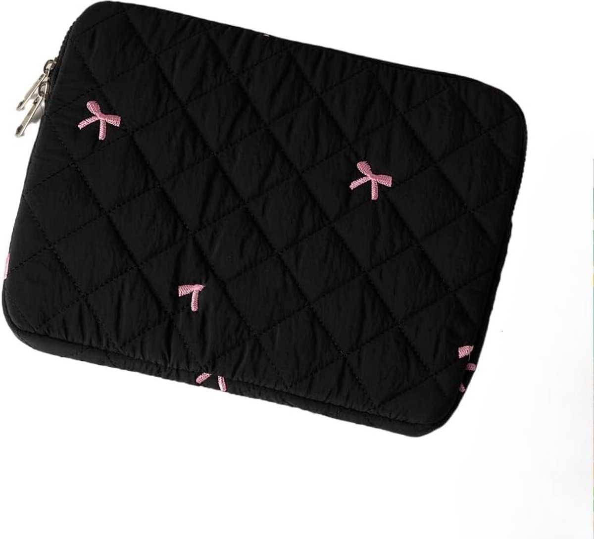 Schattig strikpatroon, laptoptas, laptophoes, tablethoes (15-15,6 inch, zwart)