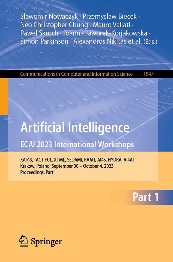 Springer Nature Proceedings Computer Science 1 - Artificial  ... - cover