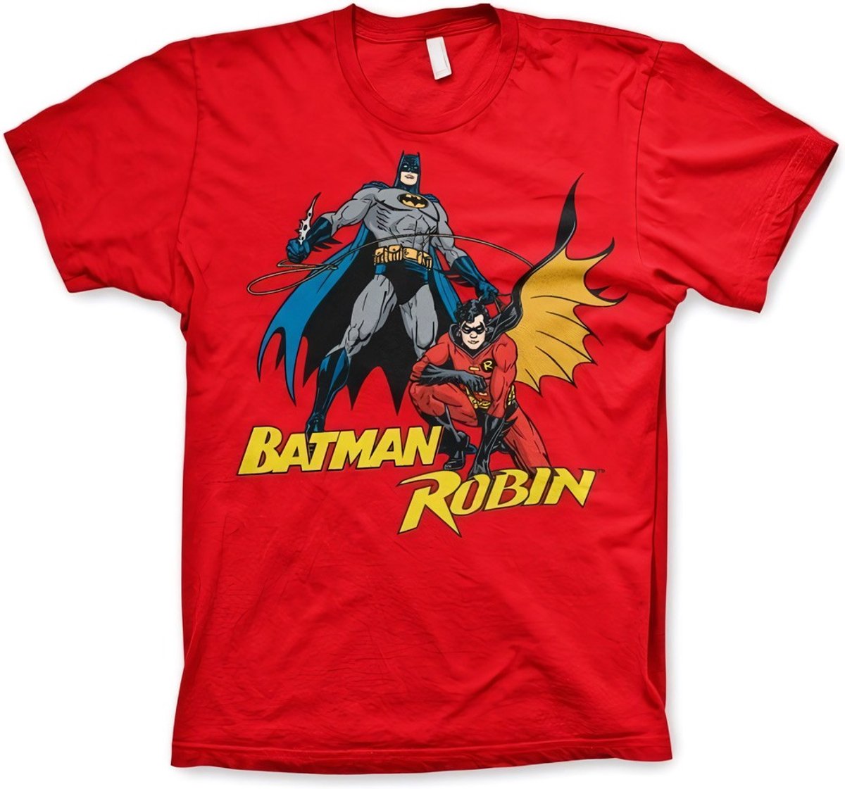 DC Comics Batman Heren Tshirt -L- Batman & Robin Rood