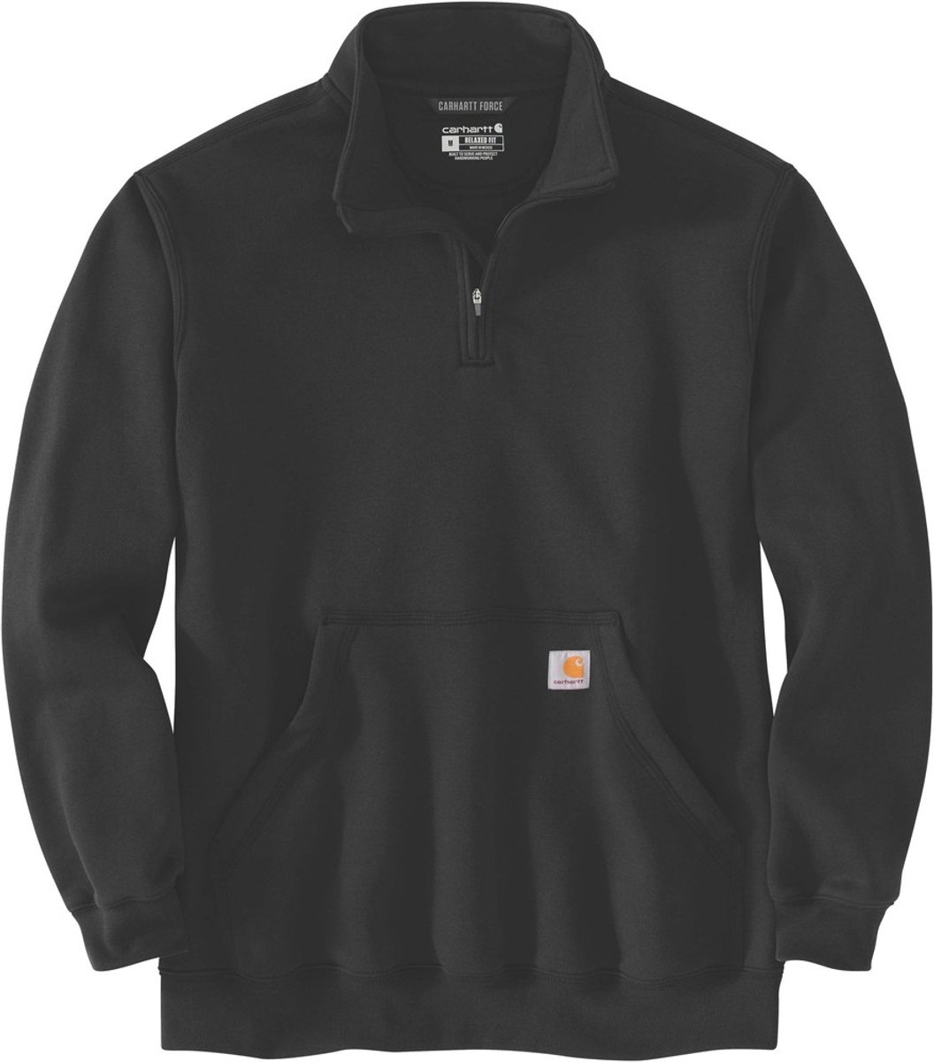 Carhartt Quarter-Zip Sweatshirt -S Zwart
