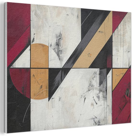 Akoestisch wandpaneel 70x50 cm - Vilt schilderij Modern - Abstract ...