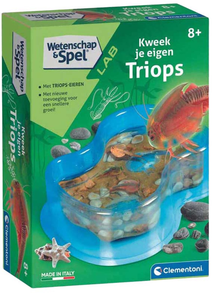 Clementoni Wetenschap & Spel - Kweek je eigen Triops - Experimenteerdoos - Educatief Speelgoed 8+ Jaar — cadeau in Spellen & Speelgoed - foto 2