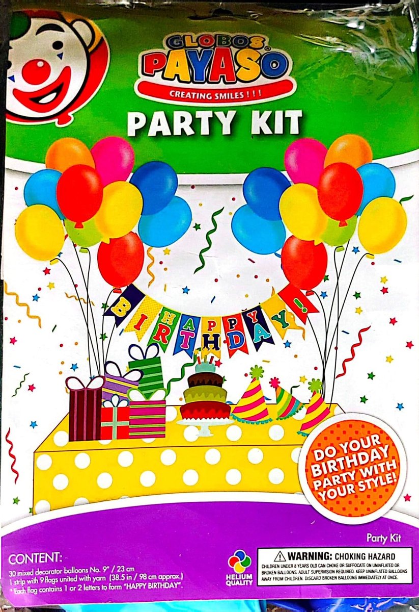 Ballonnen decoratie kit - Happy Birthday
