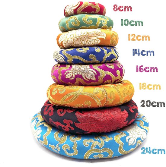 Hoepelkussen 12 cm (voor klankschaal 14-16 cm) Willekeurige kleur van Merkloos — afbeelding 5