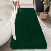 Homantic Donkergroene badkamerloper - antislip badmatten, machinewasbaar tapijt voor badkamer vloerdecoratie, waterabsorberende badtapijten voor wastafel, bad en douche, Chevron 45,7 x 119,4 cm Homantic Donkergroene badkamerloper - antislip badmatten, machinewasbaar tapijt voor badkamer vloerdecoratie, waterabsorberende badtapijten voor wastafel, bad en douche, Chevron 45,7 x 119,4 cm
