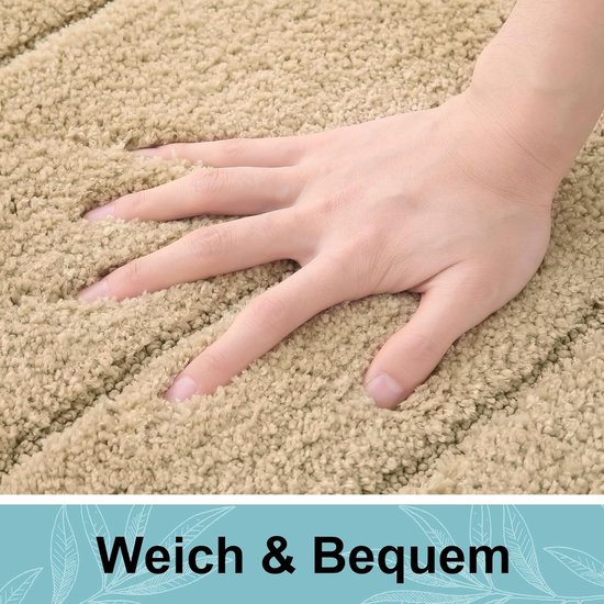 Homaxy Memoryschuim Badmat Zacht Badematte Antislip Wasbaar Dik Badmat Absorberend Badvoorlegger Bad Tapijt Douchemat voor Badkamer - 60x120 cm, Grijs