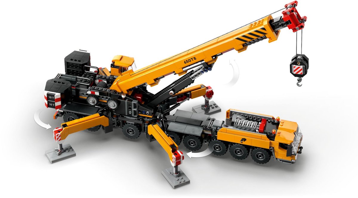 LEGO City Gele mobiele bouwkraan speelgoedset - 60409 — afbeelding 26