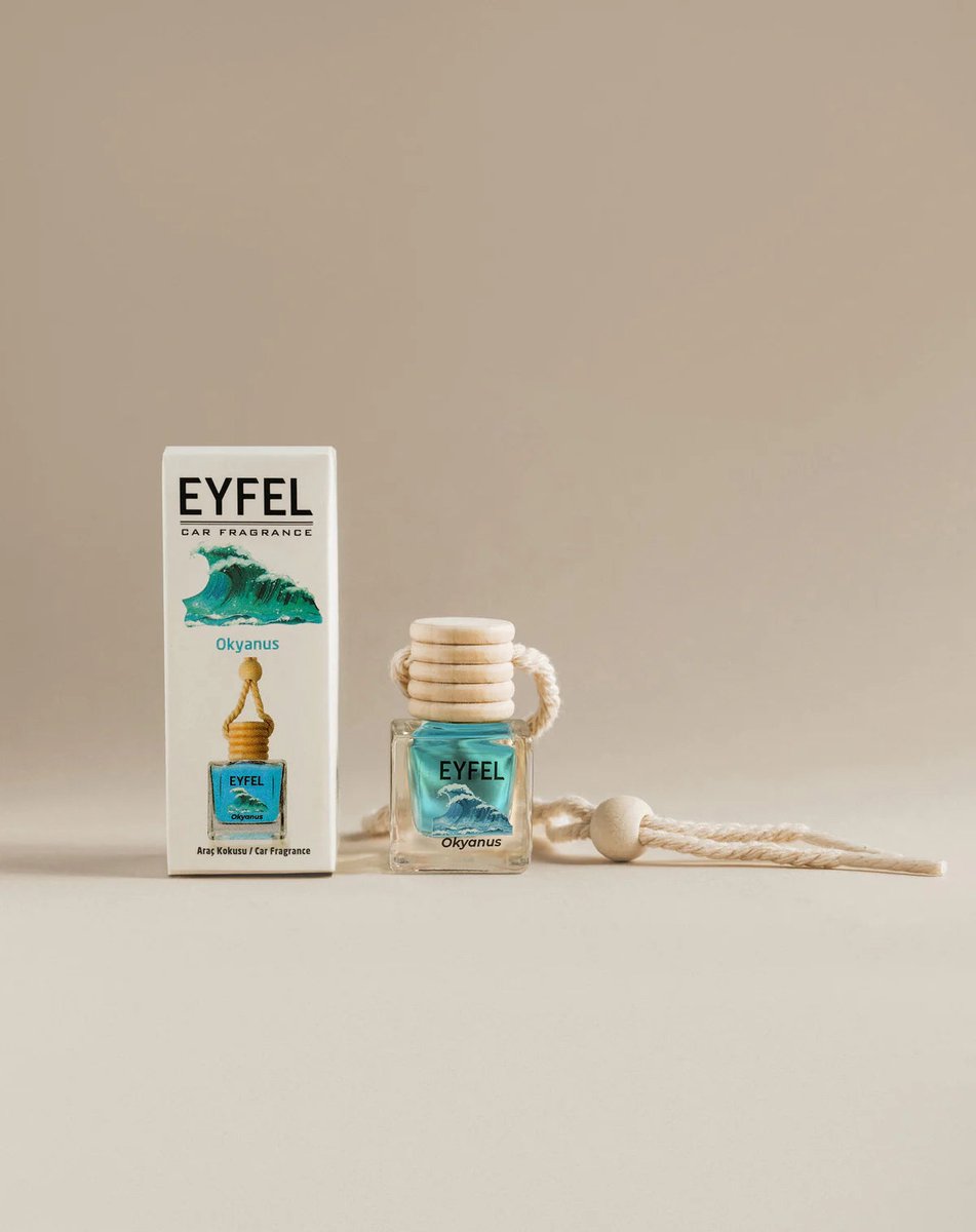 EYFEL - CAR FRAGRANCE- CAR - OCEAN - 10ML - 3 STUKS