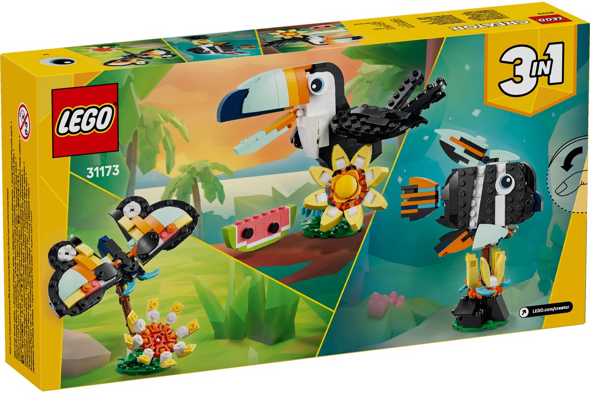 LEGO® Creator 3in1 Wilde Dieren: Tropische Toekan - 31173 — afbeelding 16
