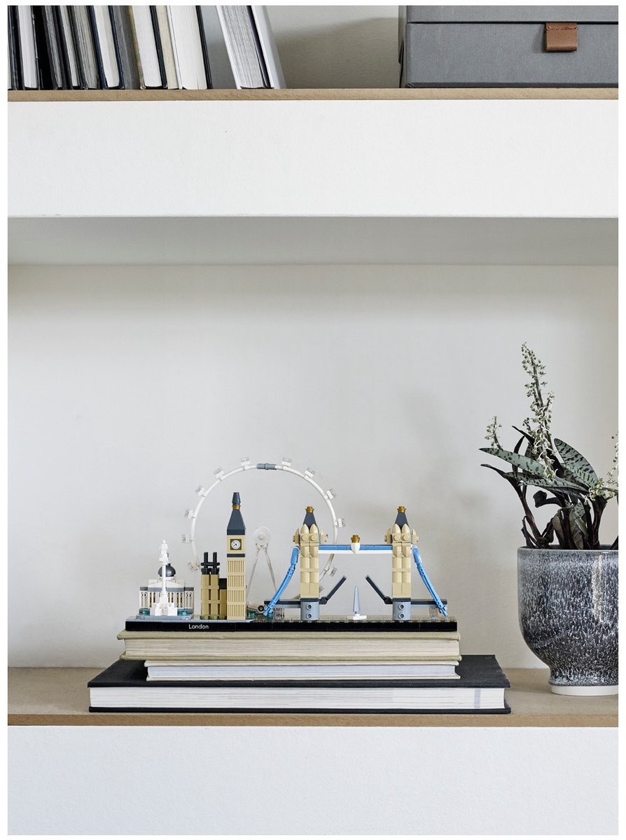 LEGO 21034 Architecture Londen Skyline Set, London Eye, Big Ben, Tower Bridge Model, Kantoor- of Huisdecoratie, Cadeau-Idee — afbeelding 11