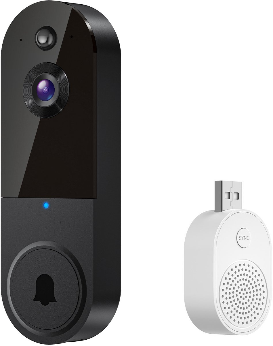 OrangeCart T50 Slimme Videodeurbel Draadloos met Spraak HD - OrangeCartB.V - €41,89