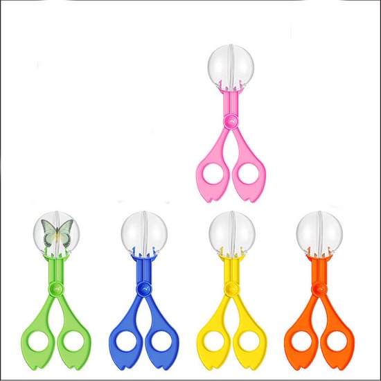 Foto: Insecten vangen klem 5 stuks insectenvanger kevertang plastic insectenpotje insectenkijker spinnenvanger vliegenvanger wespenval insectendoos diervriendelijke geschikt voor kinderen om insecten te observeren 14cm