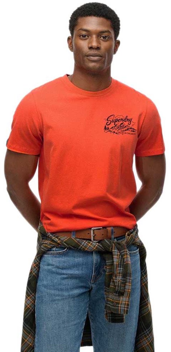 Superdry Lo-fi Outdoors Relaxed T-shirt Heren T-shirts Rood