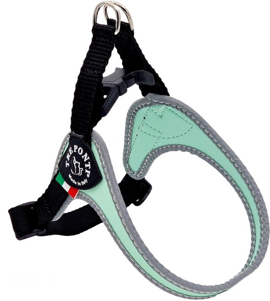 Tre Ponti Fibbia Basic Harness Black & Reflective - Harnais pour chien - 44-59 cm