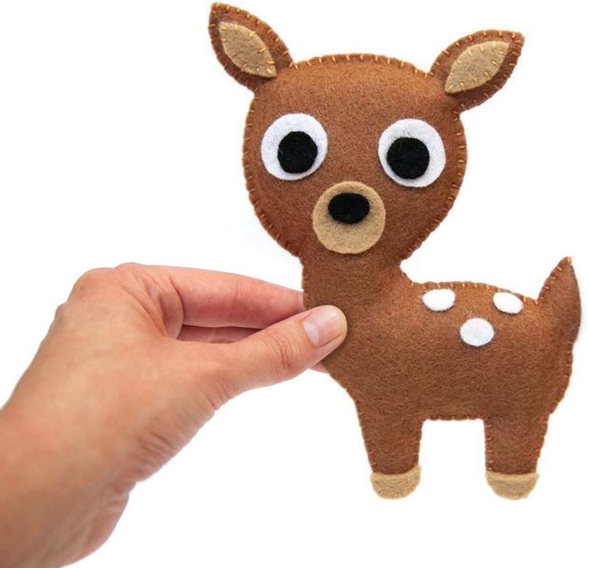 WoodyDoody Knutselen Meisjes - Knutselen Jongens - Extra Large Variant Knutselpakket Meisjes en Jongens - Geschenkdoos Cadeau Verpakking - Forest Animals Bosdieren Extra Large Formaat - Naaiset Kinderen Bos Dieren xl — afbeelding 9