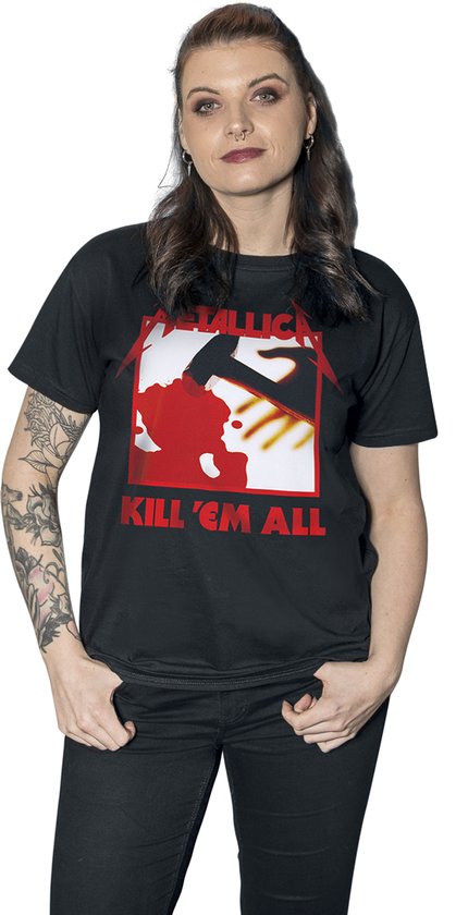 Metallica Tshirt Homme -L- Kill 'Em All Tracks Zwart