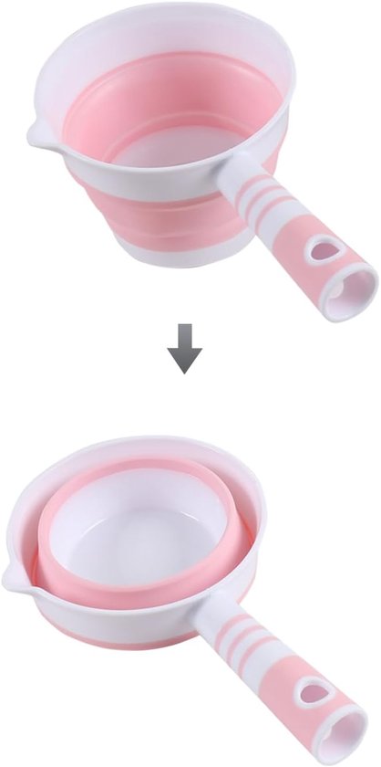 Opvouwbare waterpollepel - Ergonomische grip morsbestendig huishoudelijk gereedschap, keuken douche opvouwbare waterlepel | Gietlepels voor bad voor het koken van douche maaltijd voorbereiding camping