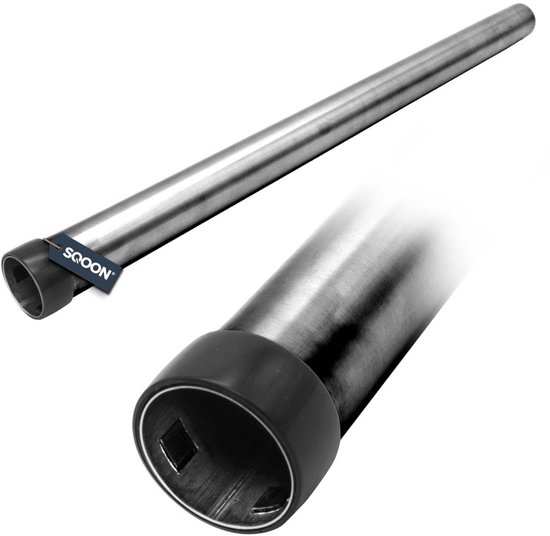 Universele Zuigbuis 32 mm - Chroom met ring - Vervangend stofzuigeropzetstuk