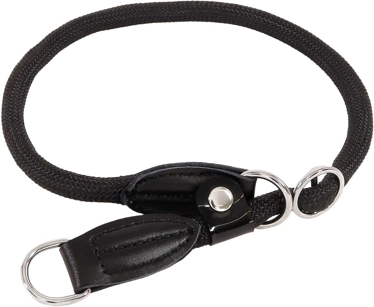 Hondenhalsband 65 cm - Zwart, Ondersteuning voor Retrievers en Dressuur