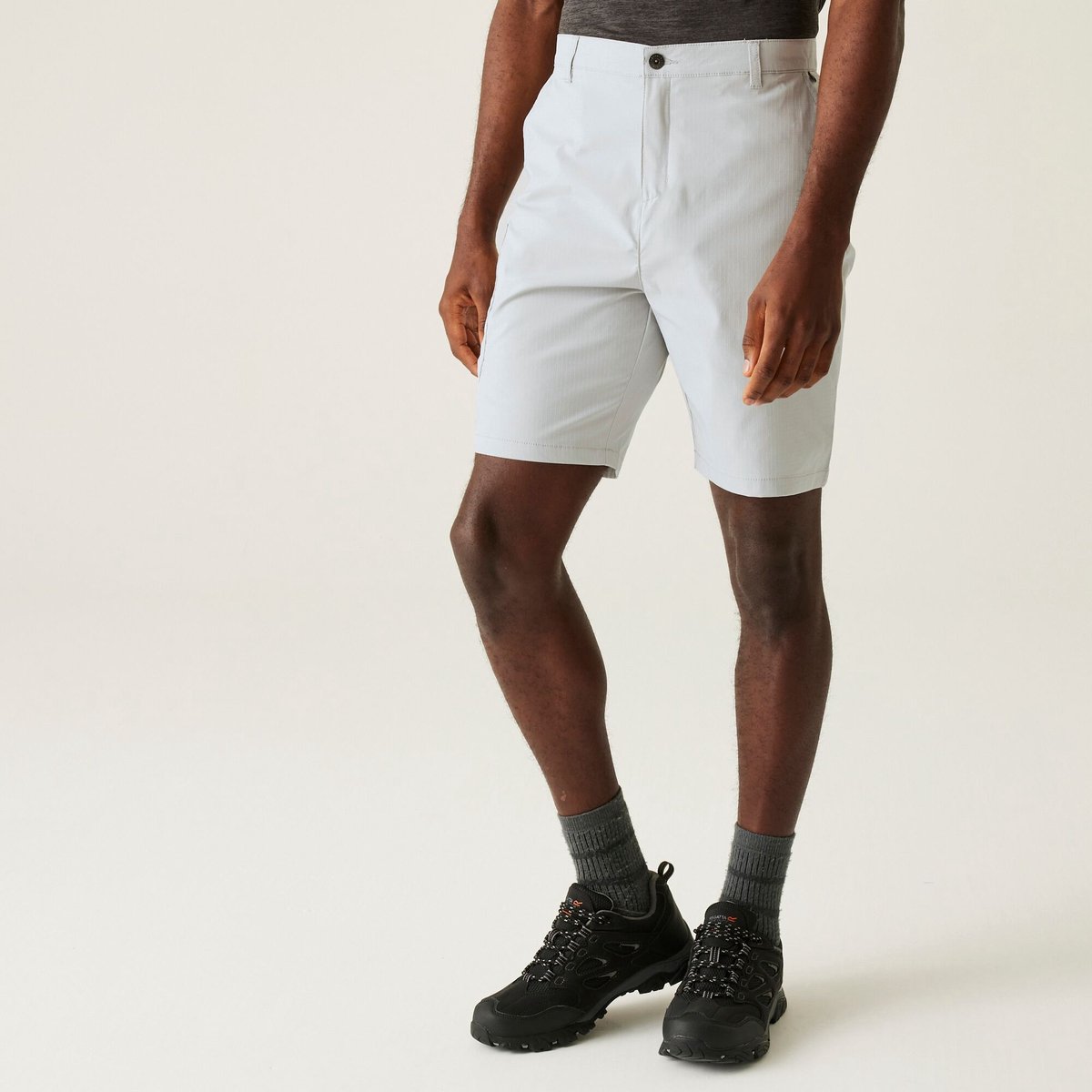 Shorts Hiking Heren Lichtgewicht & Ademend Grijs