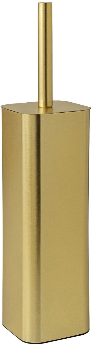 Ibenzoa® Stijlvolle toiletborstelhouder in mat goud met uitneembare binnenemmer