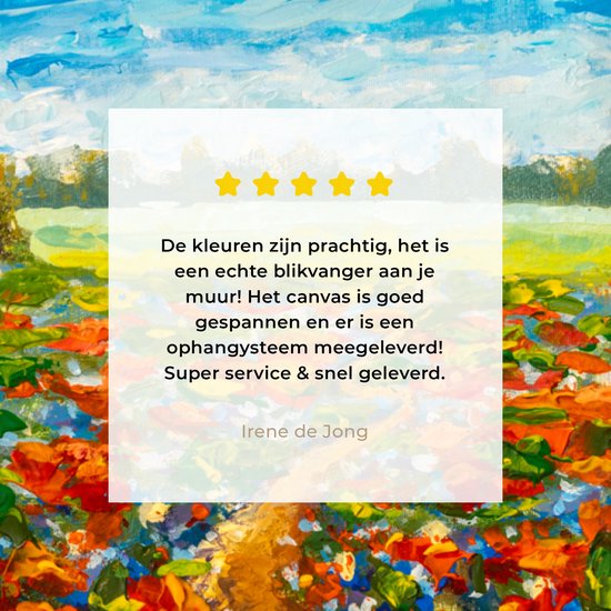 Toile Peinture Huile - Peinture - Fleurs - Paysage - 140x90 cm - Décoration murale