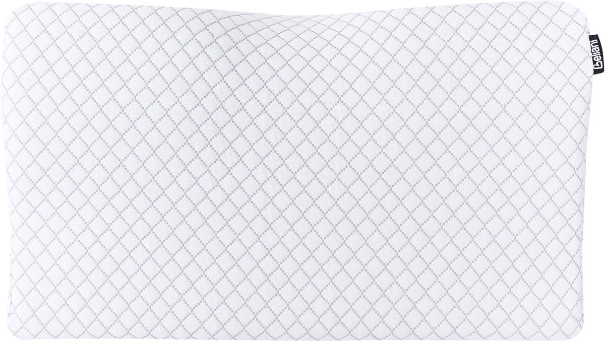 BELIANI ELGON - Hoofdkussen traagschuim - Wit - 50 x 30 cm - Traagschuim