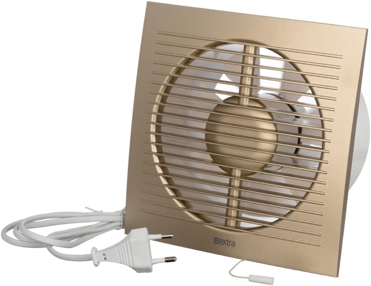 Badkamer Ventilator Ø 125mm - Stille Afzuigventilator voor Muur en Keuken