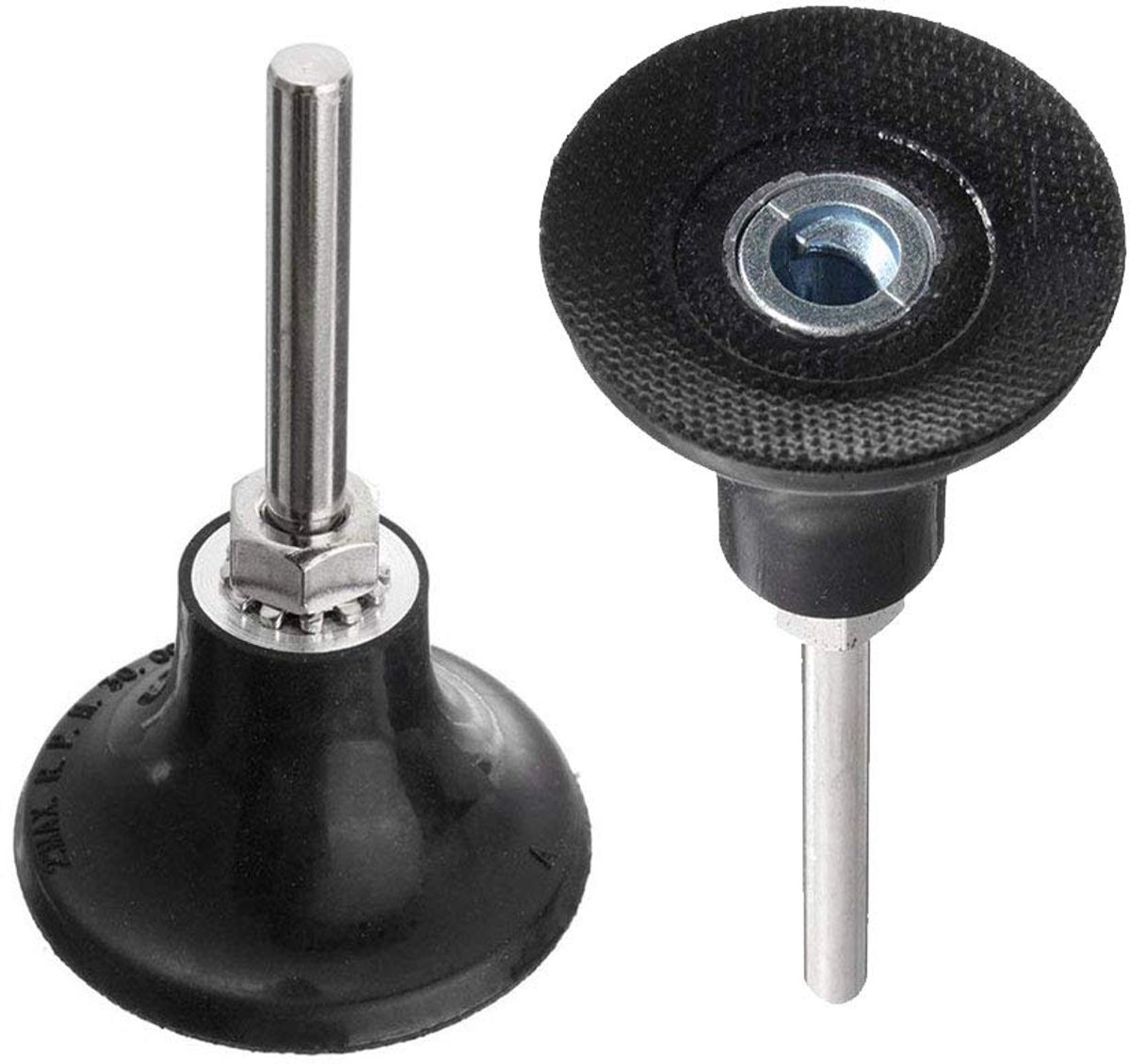 2 stuks 2-inch Roll Lock schuurpadhouder, 1/4" schacht snelwisseladapter roterende padhouder