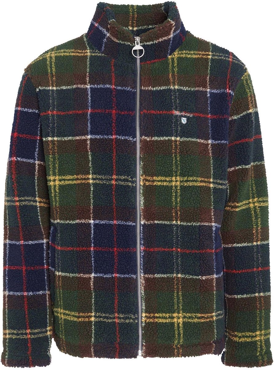 Barbour Tartan Sherpa Fleece Vest Multicolour - Maat L - Heren