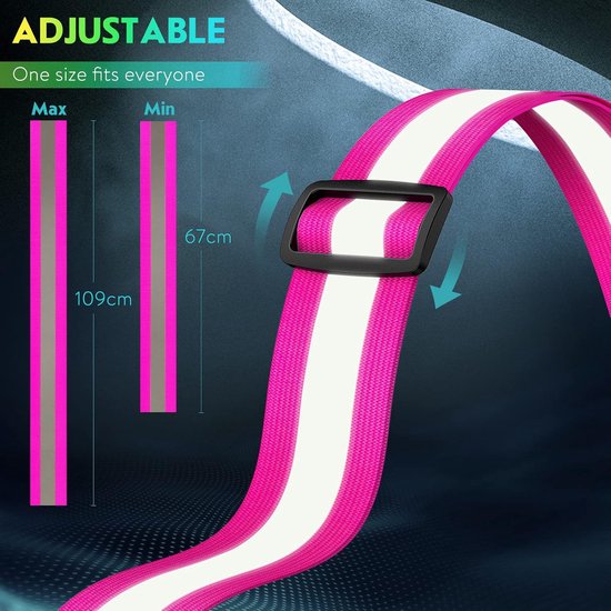 Gilet de course réfléchissant à LED, feux d'avertissement haute