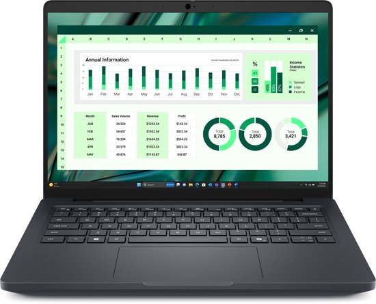 DELL Pro Max 14 MC14250 Intel Core Ultra 7 265H Mobiel werkstation 35,6 cm (14") Touchscreen Full HD+ 32 GB LPDDR5x-SDRAM 1 TB SSD NVIDIA RTX PRO 500 Blackwell Wi-Fi 7 (802.11be) Windows 11 Pro US International Zwart - Dell - Hoofdafbeelding