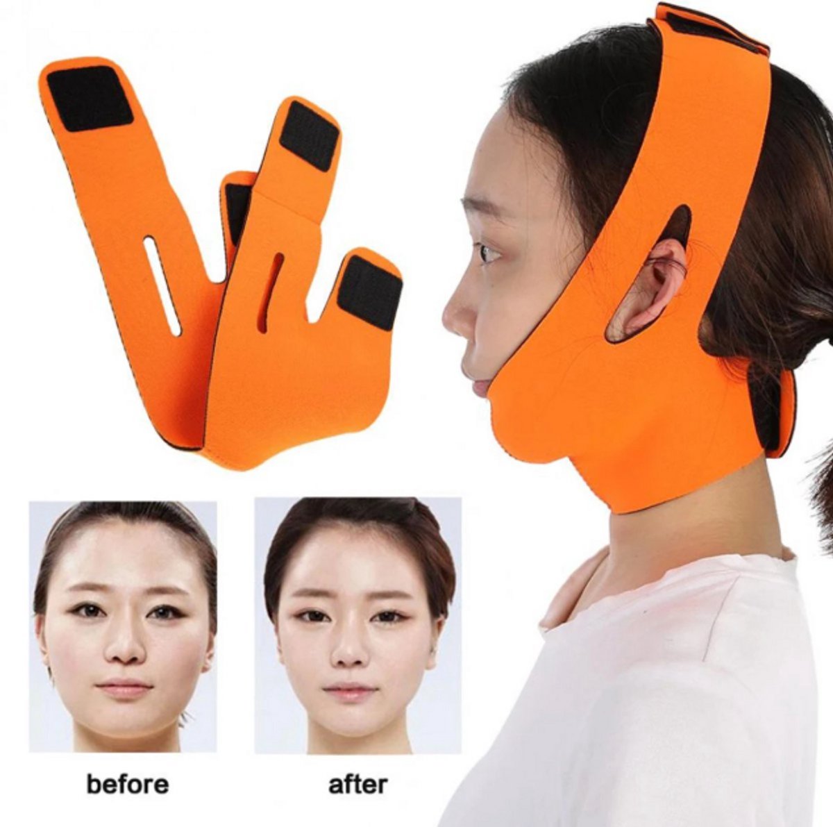 Gezicht V-Lijn Slanker Masker voor Wang, Kin en Hals – Lift Up en Afslanken Bandage voor Dunner Gezicht – Beauty Masker voor Gezichtscontouren, Afslanken Gezicht, Kinband, Gezichtsband, Dunner Gezicht Masker, Gezichtslifting Band