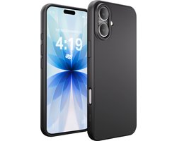 My Case hoesje geschikt voor iPhone 17 Zwart Hoesje Siliconen Case Cover - Zwart