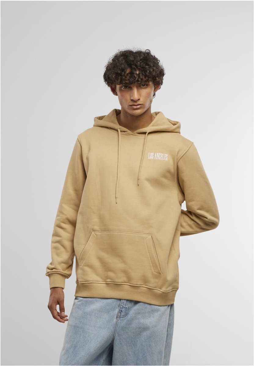 Mister Tee Los Angeles Wording EMB Regular Hoodie/trui M Beige