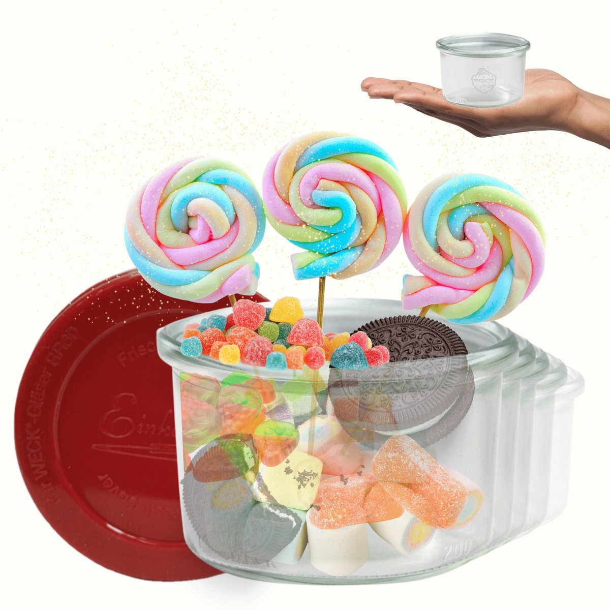 Weck Glazen Pot 200 ml met siliconen hoes - Duurzaam en hittebestendig