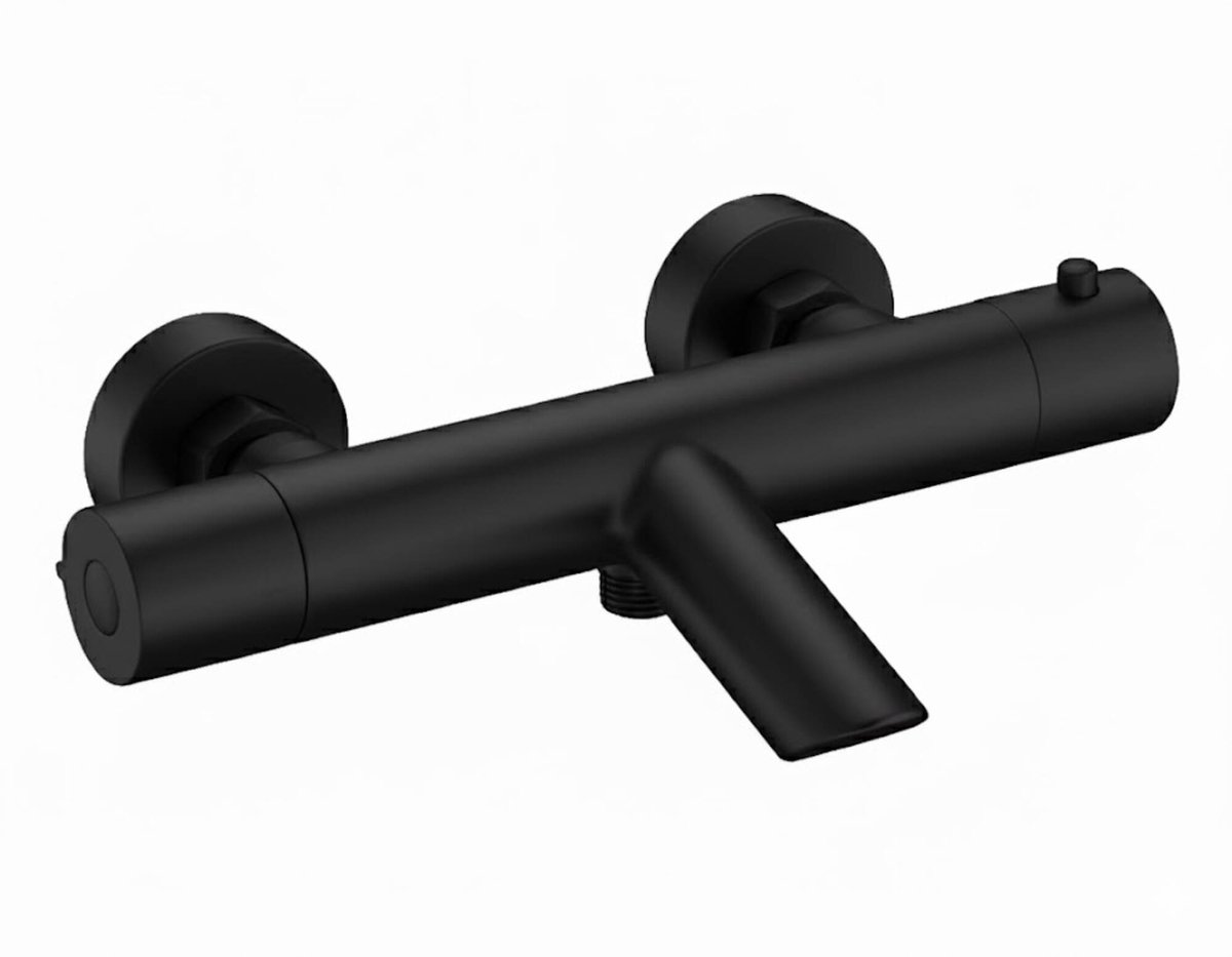 Saqu Eurotrend badkraan thermostatisch mat zwart