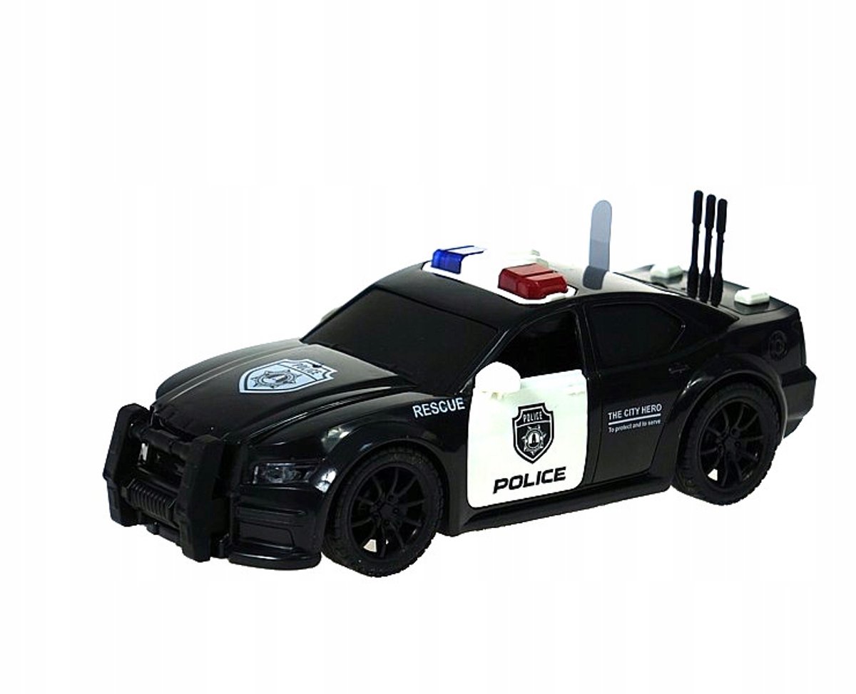 Politiewagen op Batterijen met Licht & Geluid, Schaal 1:20