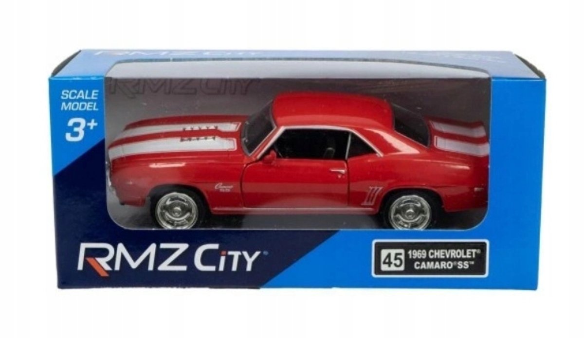 RMZ 5 1969 Chevrolet Camaro Rood - Metal Speelgoedauto