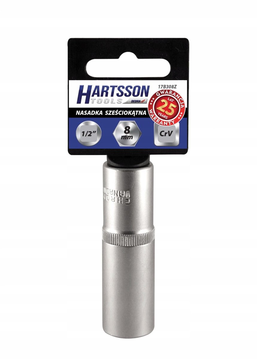 Hillen&Mohr Lange Tap 1/2" 30mm 6-kant CrV Staal
